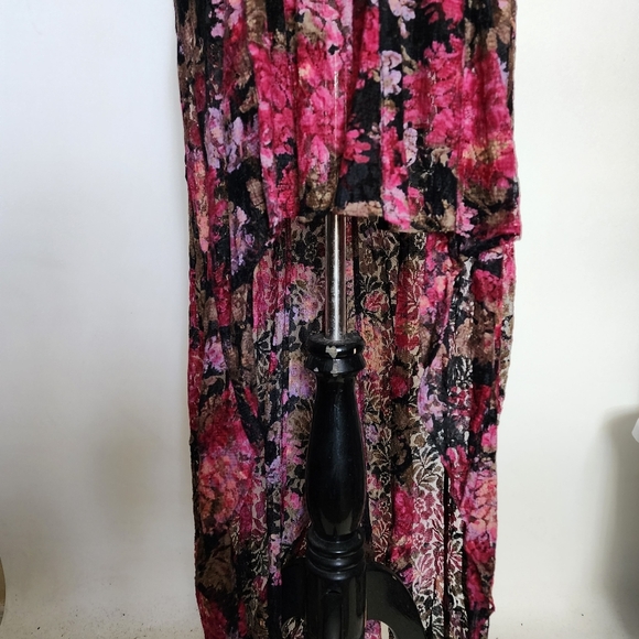 Vintage lace floral high low dress - Picture 3 of 13